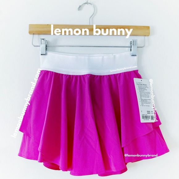 lululemon Court Rival High-Rise Skirt Regular Length in Sonic Pink Sz 2 New NWT